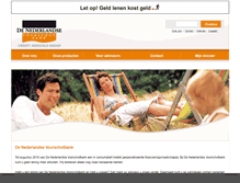 Tablet Screenshot of denederlandsevoorschotbank.nl